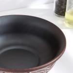 Блюдо для запекания «Ангоб», 550 мл, 11?16 см, красная глина