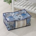 Кофр для хранения вещей Доляна «Мозаика», 45?30?20 см, синий