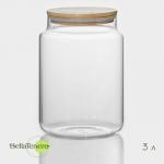 Банка для сыпучих BellaTenero «Эко», 3 л, 14.5?21 см, с бамбуковой крышкой, стекло, прозрачная