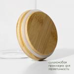 Банка для сыпучих BellaTenero «Эко», 3 л, 14.5?21 см, с бамбуковой крышкой, стекло, прозрачная