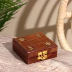 Игра крестики-нолики «Море», 10?10?4 см, дерево, латунь