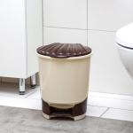 Ведро для мусора, 10 л, с педалью, МИКС