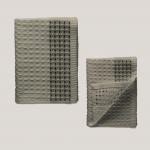 Полотенце вафельное 100х150 ТМ Fine Line, коллекция " Amelia",  кварцевый серый