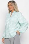 Блуза Доменика (бело-мятная) Б15017-18М