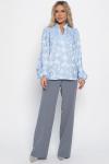 Блуза Доменика (бело-голубая) Б15015-18М