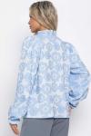 Блуза Доменика (бело-голубая) Б15015-18М