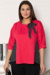 Блуза Федерика (малиново-черная) Б14990-18М