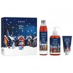 EDEN Winter story BLUE Подарочный набор №3 (Крем для рук 50мл+Жидкое мыло 245мл+Гель для душа 320мл)