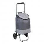 Тележка + сумка, до 30кг тм VETTA, 30х22х86см, 21л, полиэстер, колеса ЭВА d14,5см, цвет серый