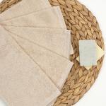 Комплект махровых салфеток для уборки 5 шт. (30х30), 100% хлопок, 380 гр./кв.м., 'Светло-бежевый'