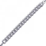 Браслет (звено 13мм; покрытие родий) 18-21см