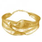 Браслет Дюна (покрытие матовое золото)