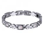 Браслет Амфитрита (перламутр; покрытие родий) 18-21см