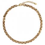 Колье (звено 9мм; покрытие античное золото) 45-50см