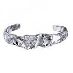 Браслет Дюна (покрытие родий)