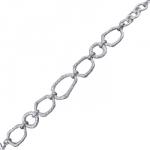 Браслет (покрытие родий) 22см