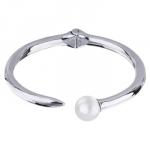 Браслет Гвоздь (Майорка белая 12мм; покрытие родий)