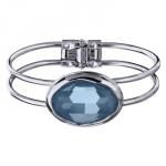 Браслет Грация (кристаллы SW 30х22 байкальский лед; покрытие родий)