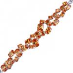 Браслет (кристаллы SW шампань; покрытие: родий)