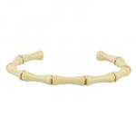 Браслет Бамбук (эмаль сливочное масло; покрытие золото)