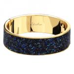 Браслет Галактика (кристаллы SW синие; покрытие золото)