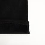 Перчатки женские замшевые, безразмерные, сенсорные, без утеплителя, чёрная