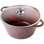 Кастрюля 8л 30*15см Шоколад со стеклянной крышкой к303аш