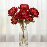 Букет Пионов 5шт FLOWERS GLAMOUR 60см красные