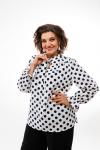 Блуза ANELLI 1323 белый в горох