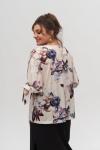 Блуза ANELLI 1116 МОЛОЧНЫЙ+ИРИСЫ