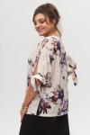 Блуза ANELLI 1116 МОЛОЧНЫЙ+ИРИСЫ