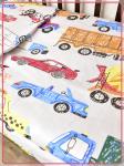 Детское постельное белье бязь Машинки 2521 вид 1