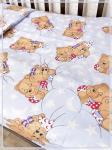 Детское постельное белье бязь Сладкие мишки 1286 вид 3 голубой