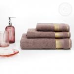 Полотенце махровое "Гармония" (коричневый)