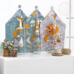 Набор полотенец из рогожки "Кумушка"