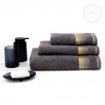 Полотенце махровое "Гармония" (темно-серый)