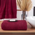Полотенце махровое "Модерн" (малиновый)