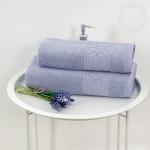 Полотенце махровое "Ажур" (аметист)