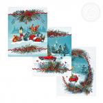 Набор полотенец из рогожки "Огонёк"