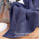 Полотенце махровое "Ножки" (синий)