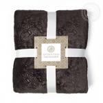 Плед флисовый "Огурцы" шоколад