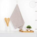 Полотенце кухонное из рогожки "Лён капучино"