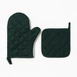 Кухонный набор «Мелисса»: варежка-прихватка 20?27 см, прихватка 17?17 см