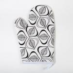 Кухонный набор Этель Leaves: варежка-прихватка 20?27 см, прихватка 19?19 см, 100% хлопок