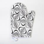 Кухонный набор Этель Leaves: варежка-прихватка 20?27 см, прихватка 19?19 см, 100% хлопок