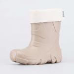 бежевый сапожки дошкольная, школьная Полимерн.мат.