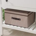 Короб стеллажный для хранения с крышкой Доляна «Браун», 40?30?25 см, коричневый