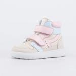 беж-гол-роз ботинки ясельная, малодетская Нат. кожа