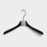 Плечики - вешалка для одежды LaDо?m Black Lotus, 43.5?3.5?28.5 см, деревянная, длинный крюк, широкие плечики