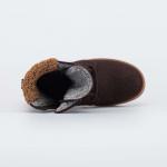 коричнев. ботинки женская Войлок